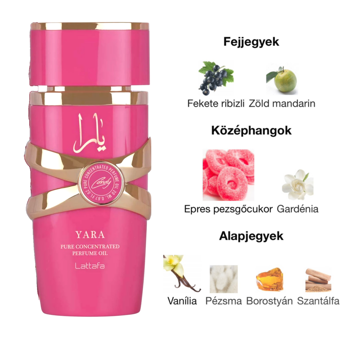 Lattafa Yara Candy Parfümolaj - 20 ml