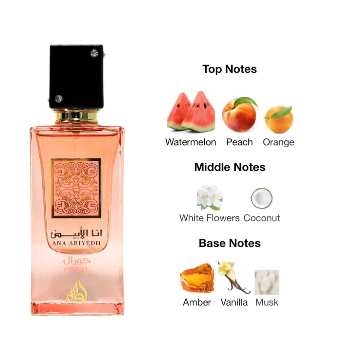 Lattafa Ana Abiyedh Coral EDP - 60 ml - YARA Illatbazár