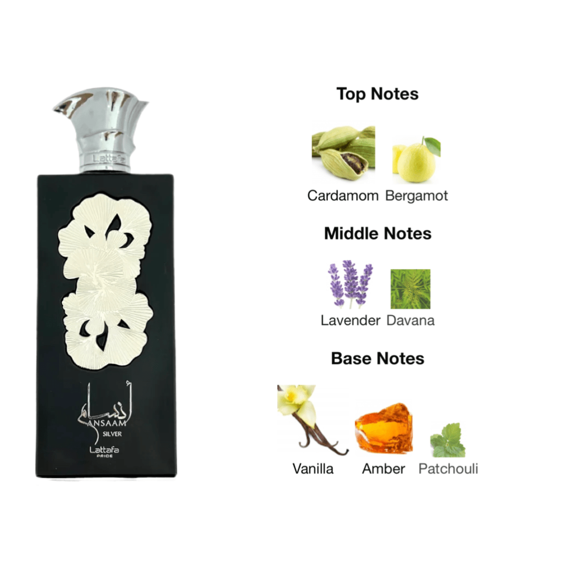 Lattafa Ansaam Silver EDP - 100 ml - YARA Illatbazár
