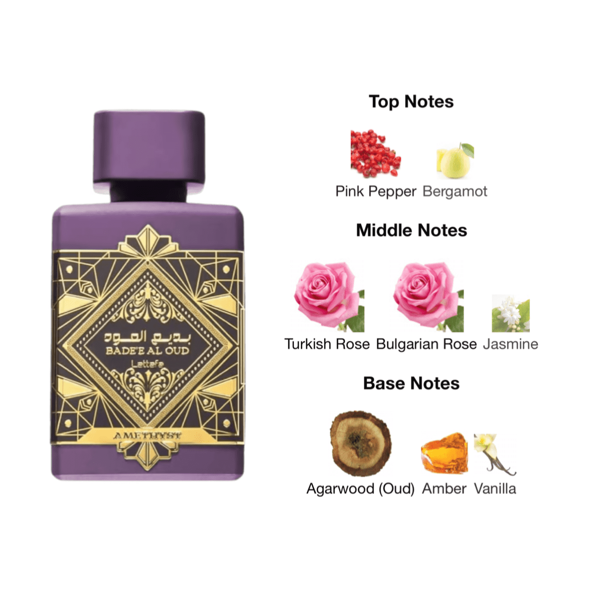 Lattafa Bade'e Al Oud Amethyst - 100 ml - YARA Illatbazár