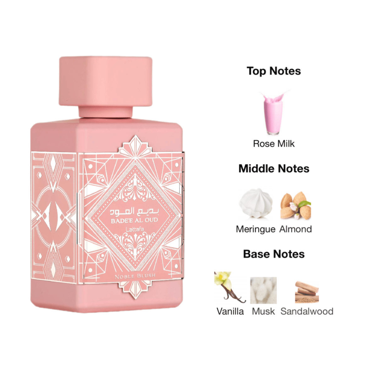 Lattafa Bade'e Al Oud Noble Blush EDP - 100 ml - YARA Illatbazár