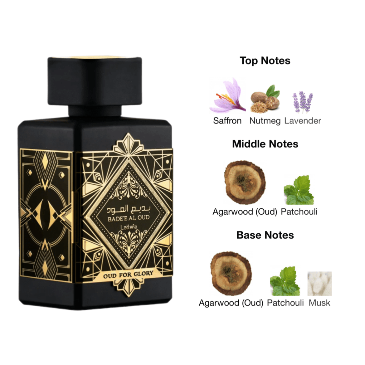 Lattafa Bade'e Al Oud Oud for Glory EDP - 100 ml - YARA Illatbazár