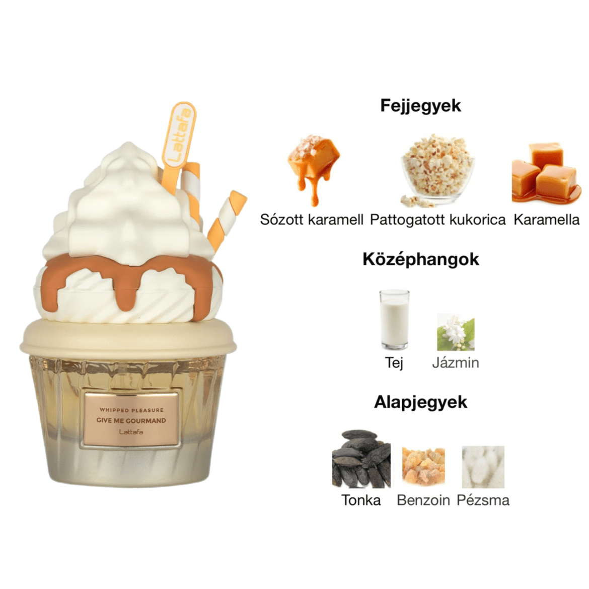 Lattafa Give Me Gourmand Whipped Pleasure EDP - 75 ml - YARA Illatbazár