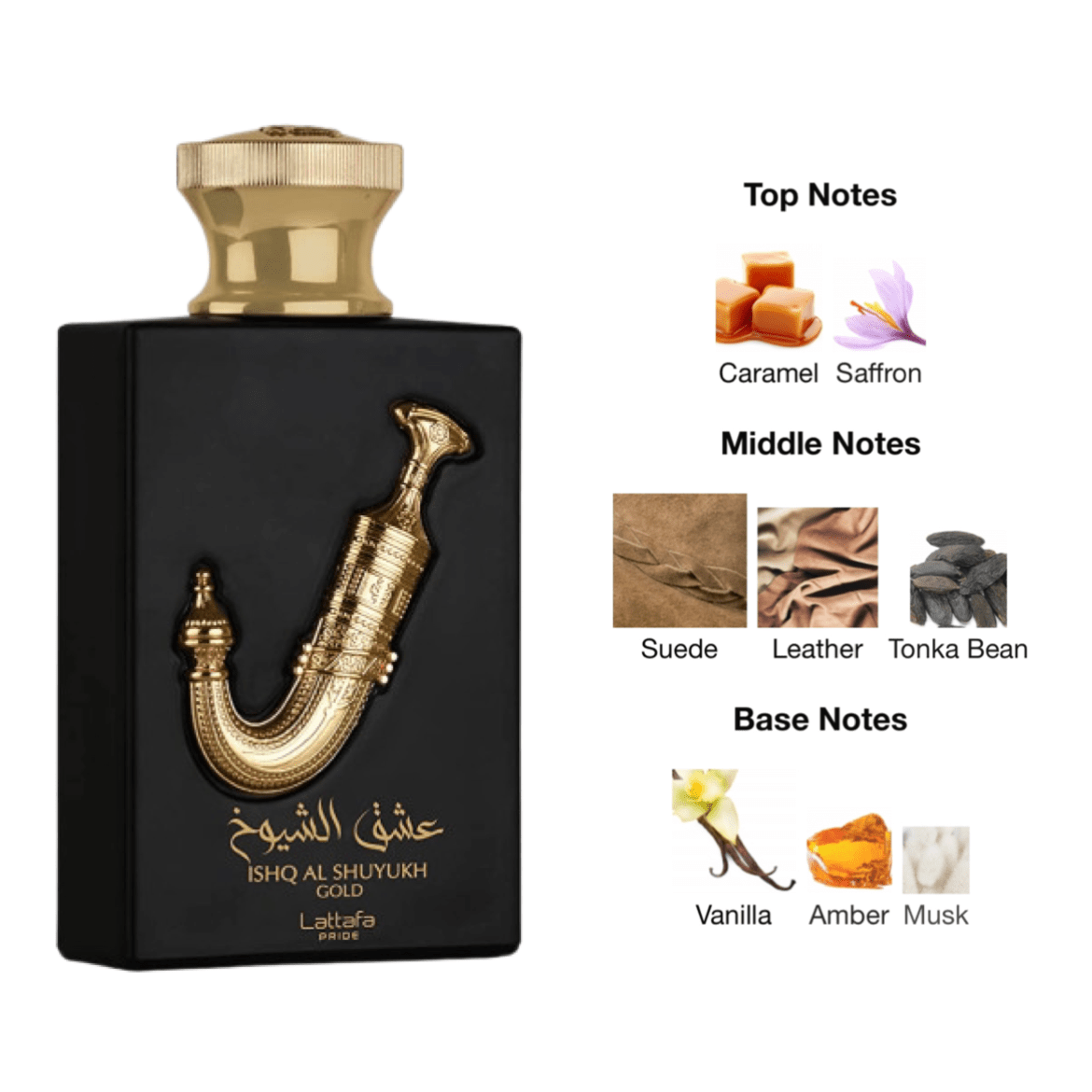 Lattafa Ishq Al Shuyukh Gold EDP - 100 ml - YARA Illatbazár