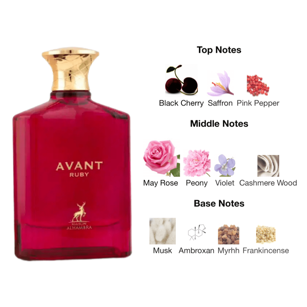 Maison Alhambra Avant Ruby EDP - 100 ml - YARA Illatbazár