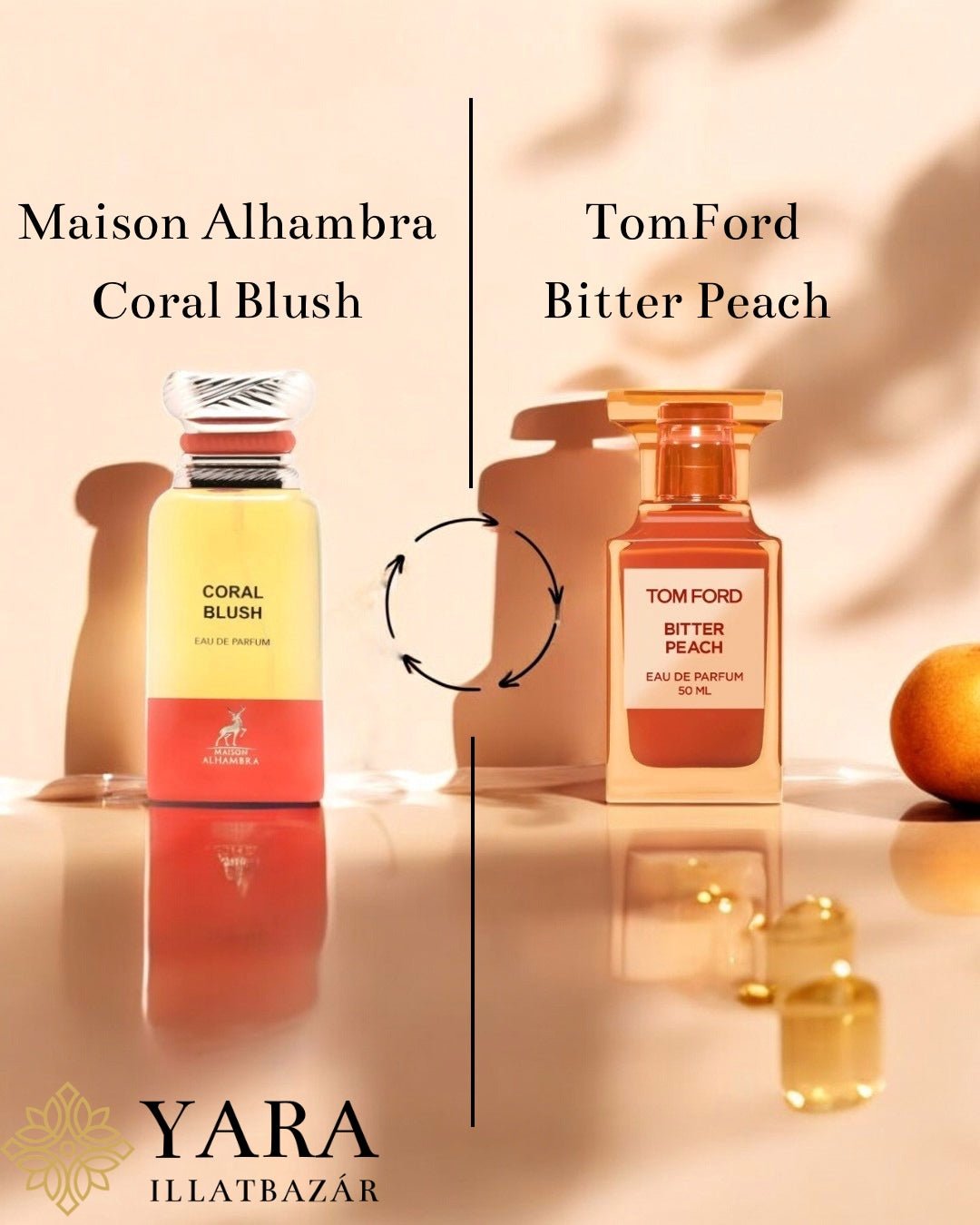 Maison Alhambra Coral Blush (Bright Peach) EDP - 80 ml - YARA Illatbazár