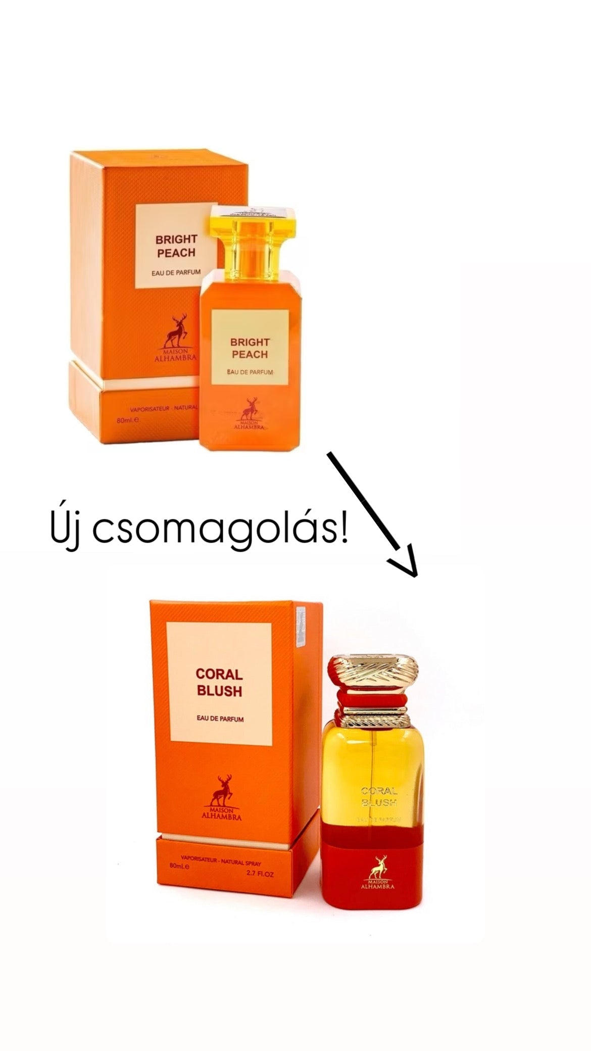 Maison Alhambra Coral Blush (Bright Peach) EDP - 80 ml - YARA Illatbazár