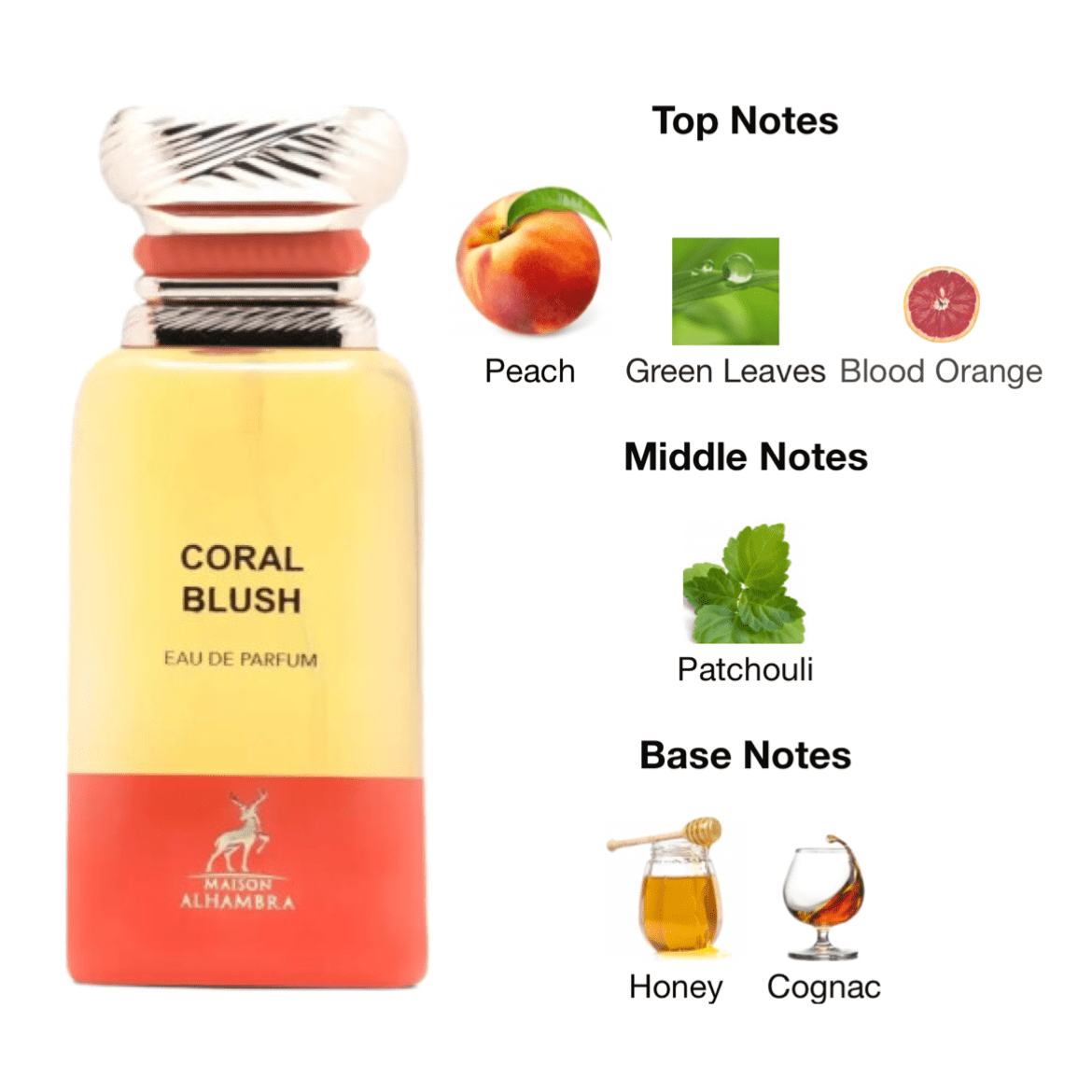 Maison Alhambra Coral Blush (Bright Peach) EDP - 80 ml - YARA Illatbazár