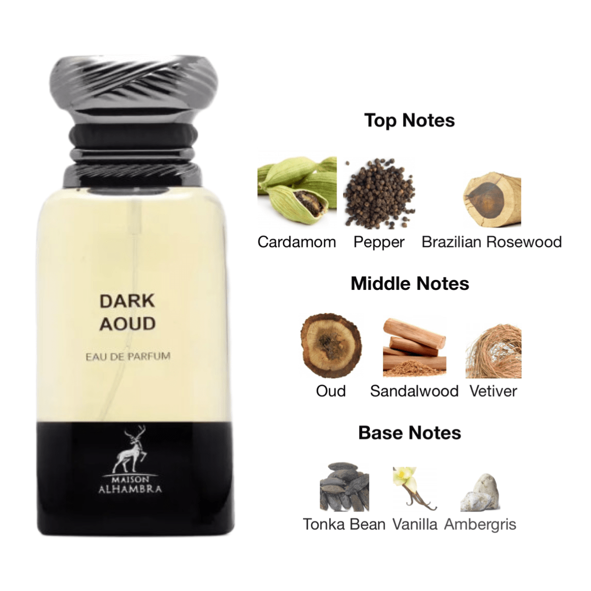 Maison Alhambra Dark Aoud (Woody Oud) EDP - 80 ml - YARA Illatbazár
