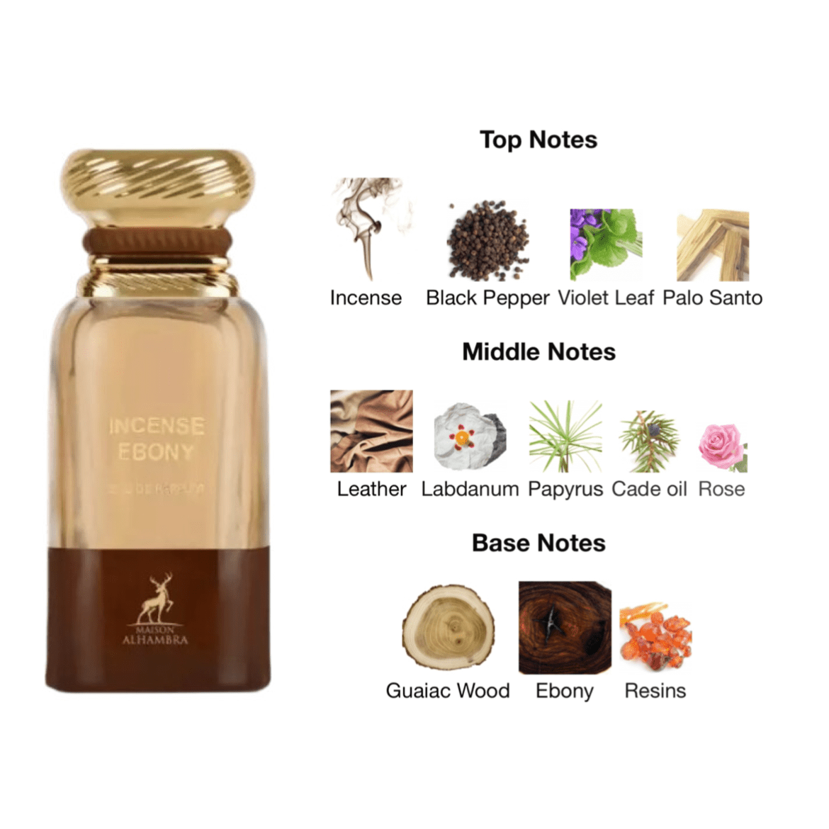 Maison Alhambra Incense Ebony EDP - 80 ml - YARA Illatbazár