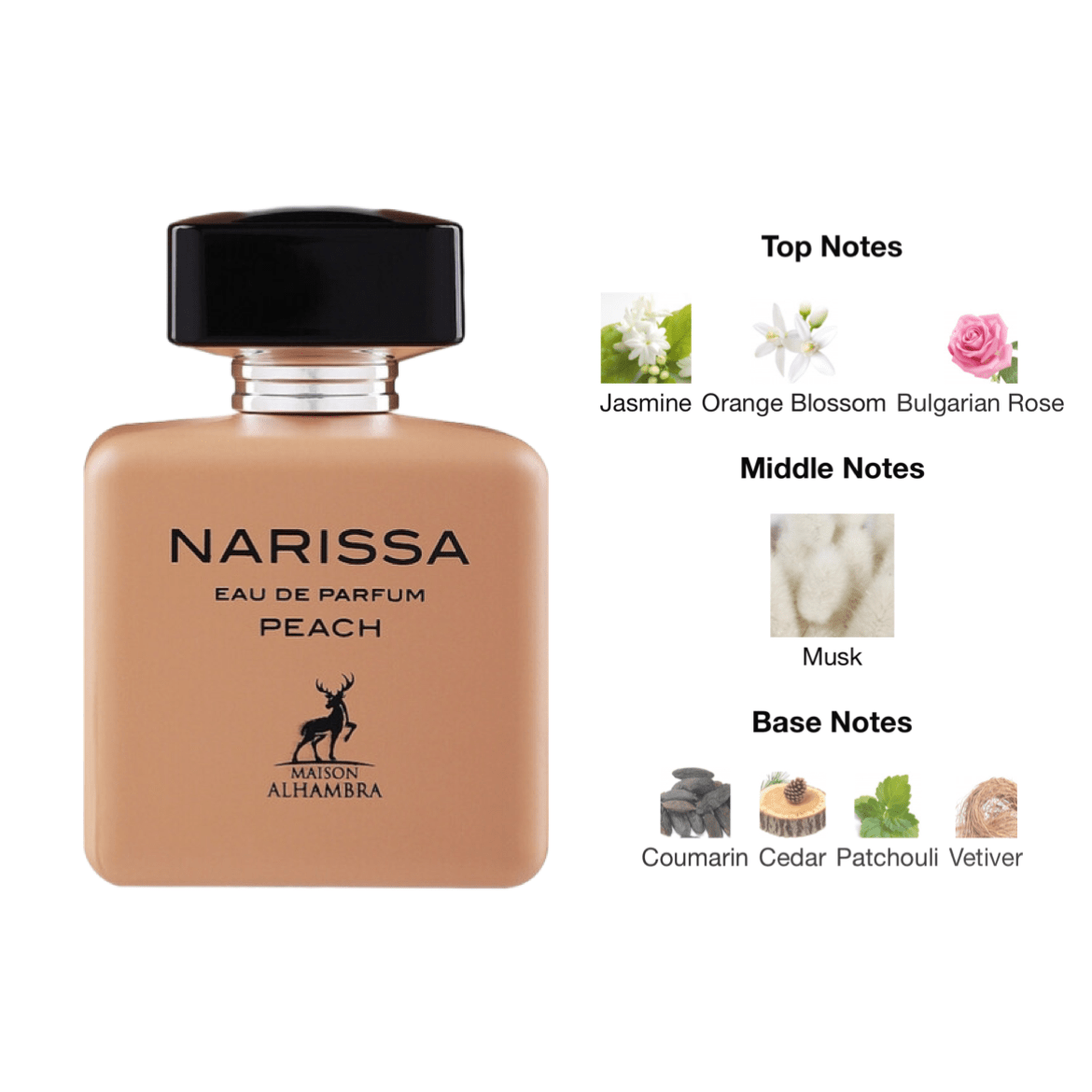 Maison Alhambra Narissa Peach EDP - 100 ml - YARA Illatbazár
