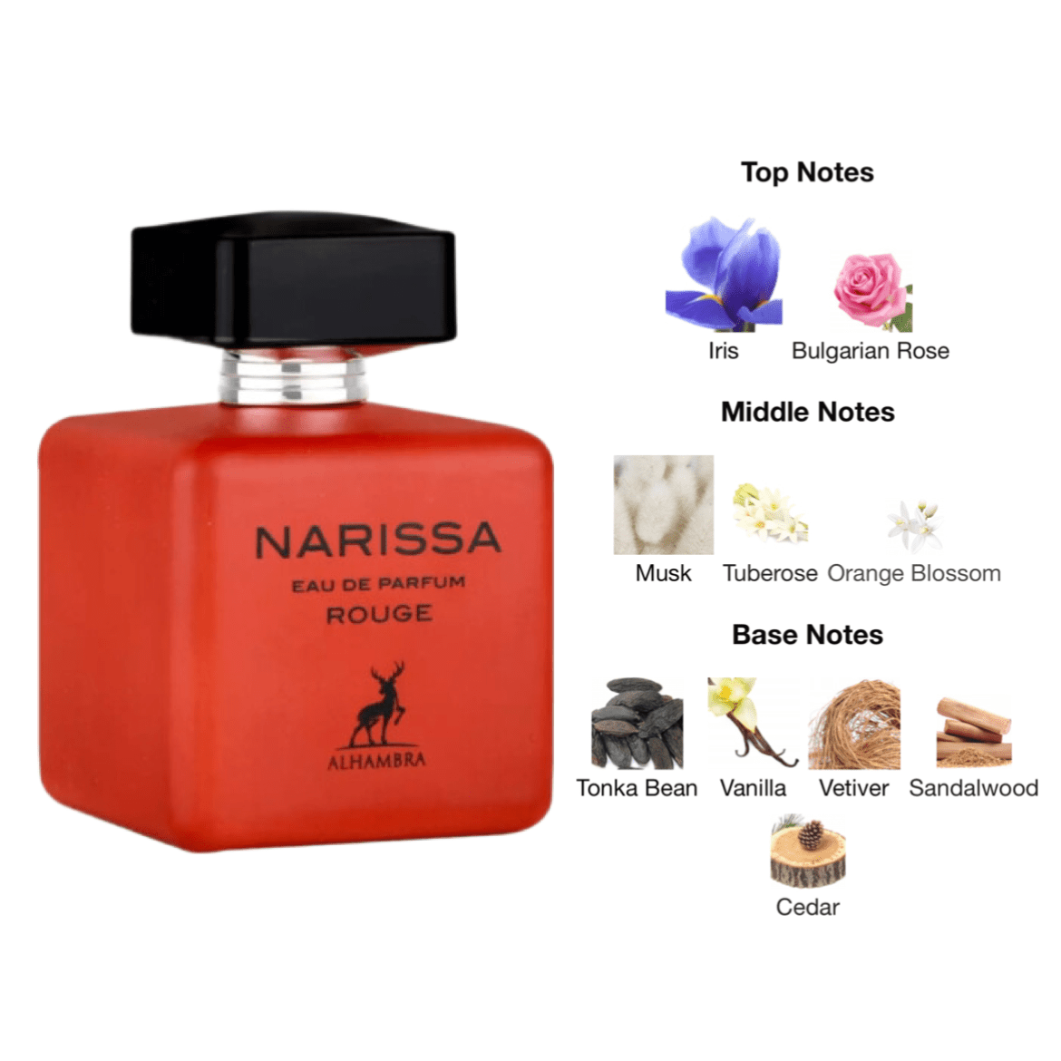 Maison Alhambra Narissa Rouge EDP - 100 ml - YARA Illatbazár