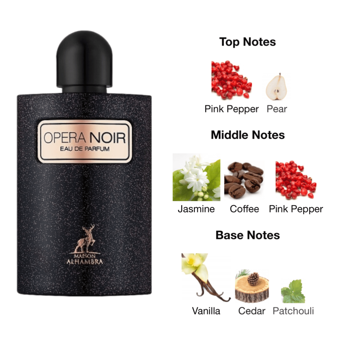 Maison Alhambra Opera Noir EDP - 100 ml - YARA Illatbazár