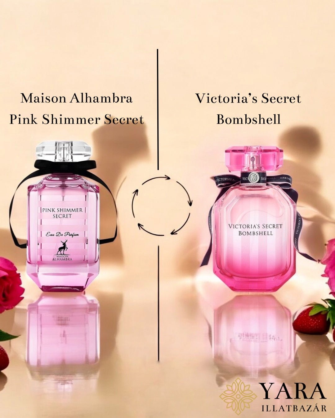 Maison Alhambra Pink Shimmer Secret EDP - 100 ml - YARA Illatbazár
