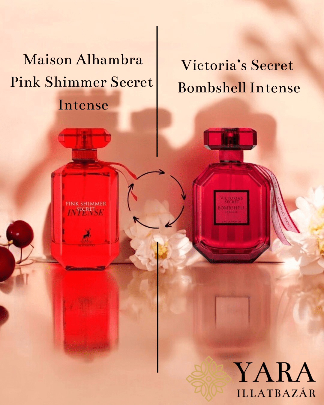 Maison Alhambra Pink Shimmer Secret Intense EDP - 100 ml - YARA Illatbazár