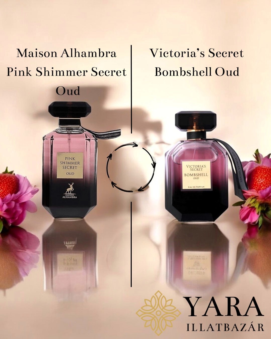 Maison Alhambra Pink Shimmer Secret Oud EDP - 100 ml - YARA Illatbazár