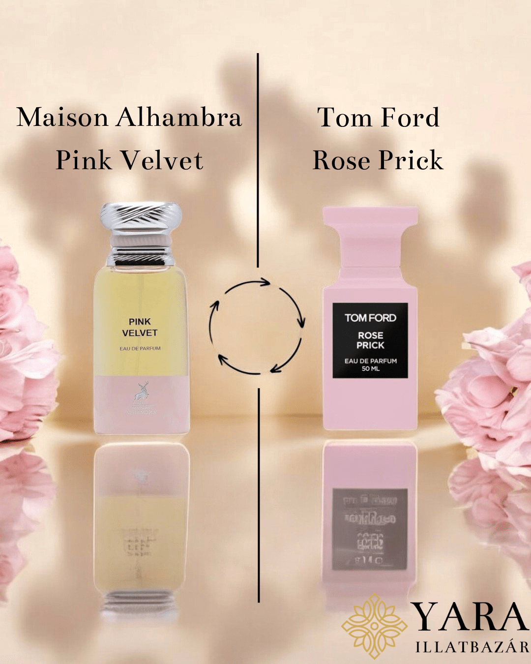 Maison Alhambra Pink Velvet (Rose Petals) EDP - 80 ml - YARA Illatbazár