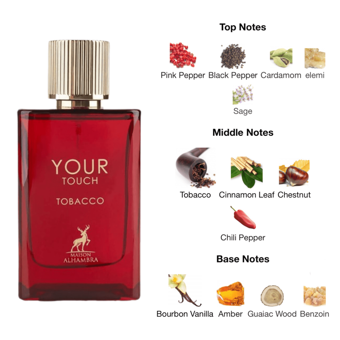 Maison Alhambra Your Touch Tobacco EDP - 100 ml - YARA Illatbazár