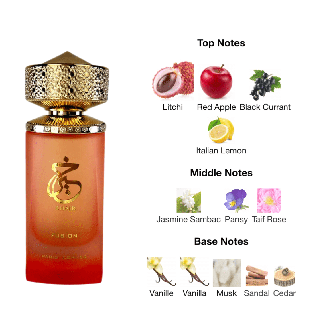 Paris Corner Khair Fusion EDP - 100 ml - YARA Illatbazár