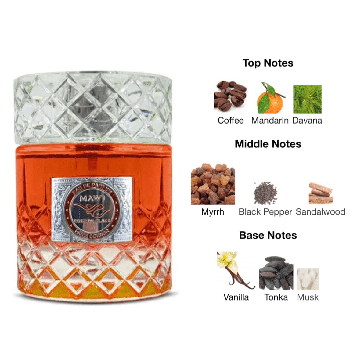 Paris Corner Mawj Cognac Blaze EDP - 100 ml - YARA Illatbazár