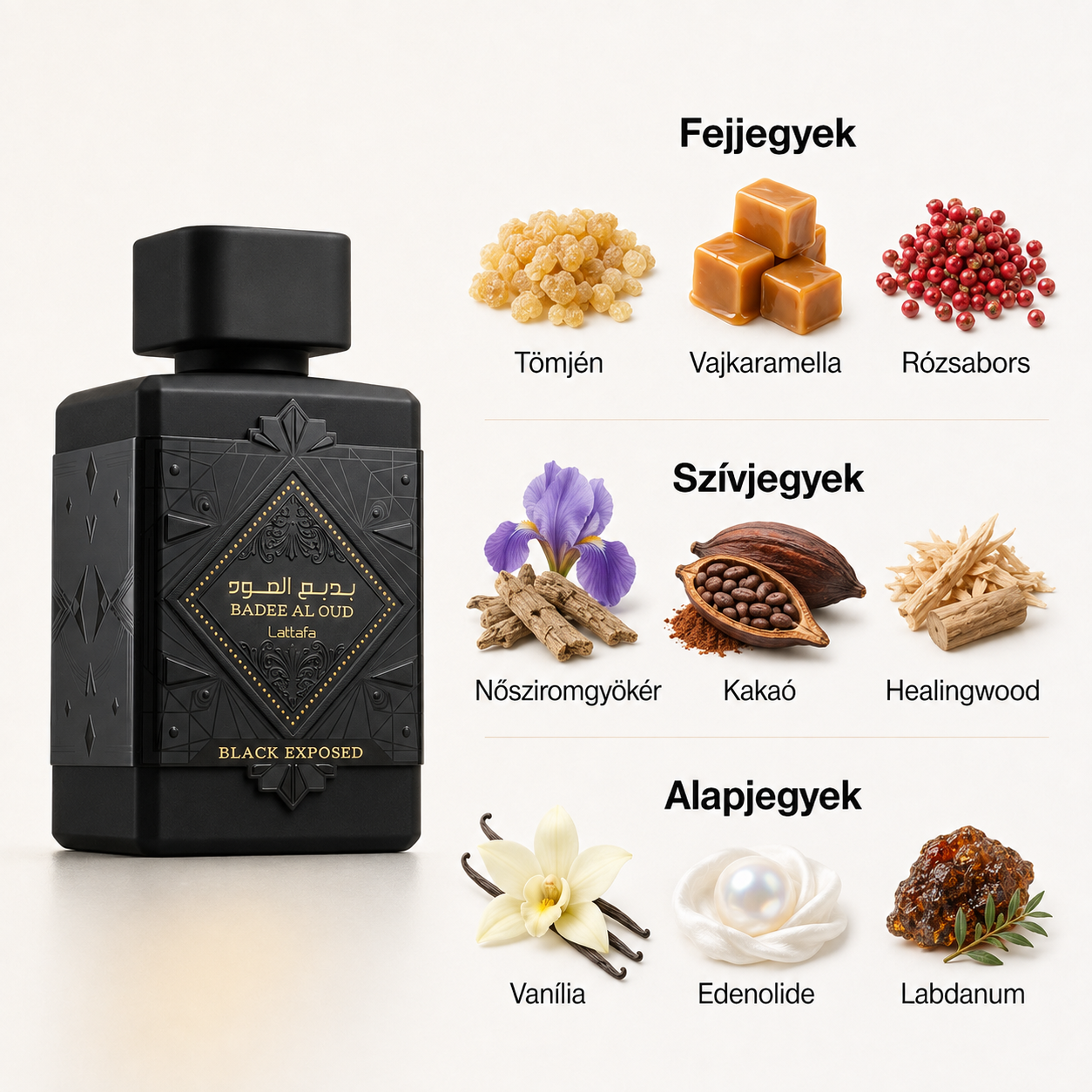Lattafa Badee Al Oud Black Exposed EDP - 100 ml