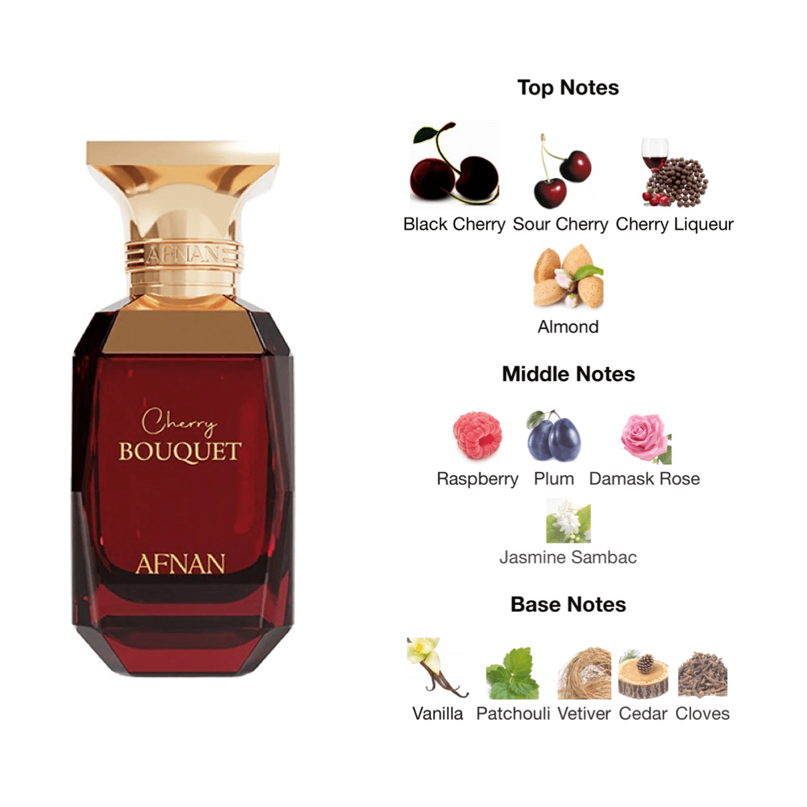 Afnan Cherry Bouquet EDP - 80 ml - YARA Illatbazár