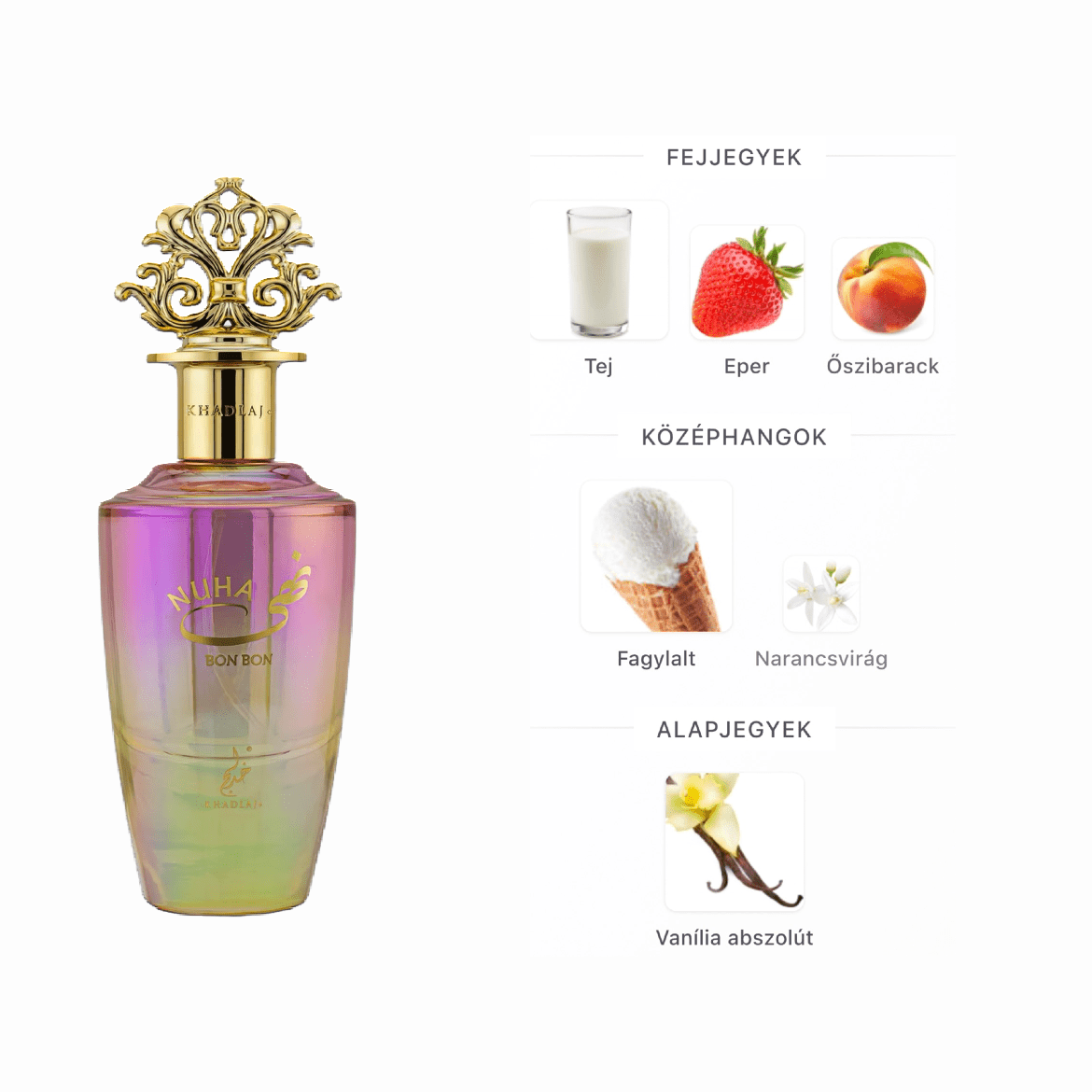 Khadlaj Nuha Bon Bon EDP - 85 ml - YARA Illatbazár
