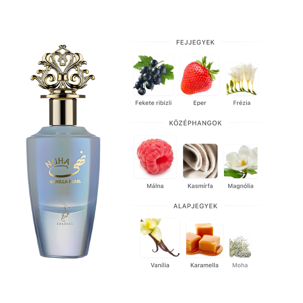 Khadlaj Nuha Vanilla Pearl - 85 ml - YARA Illatbazár