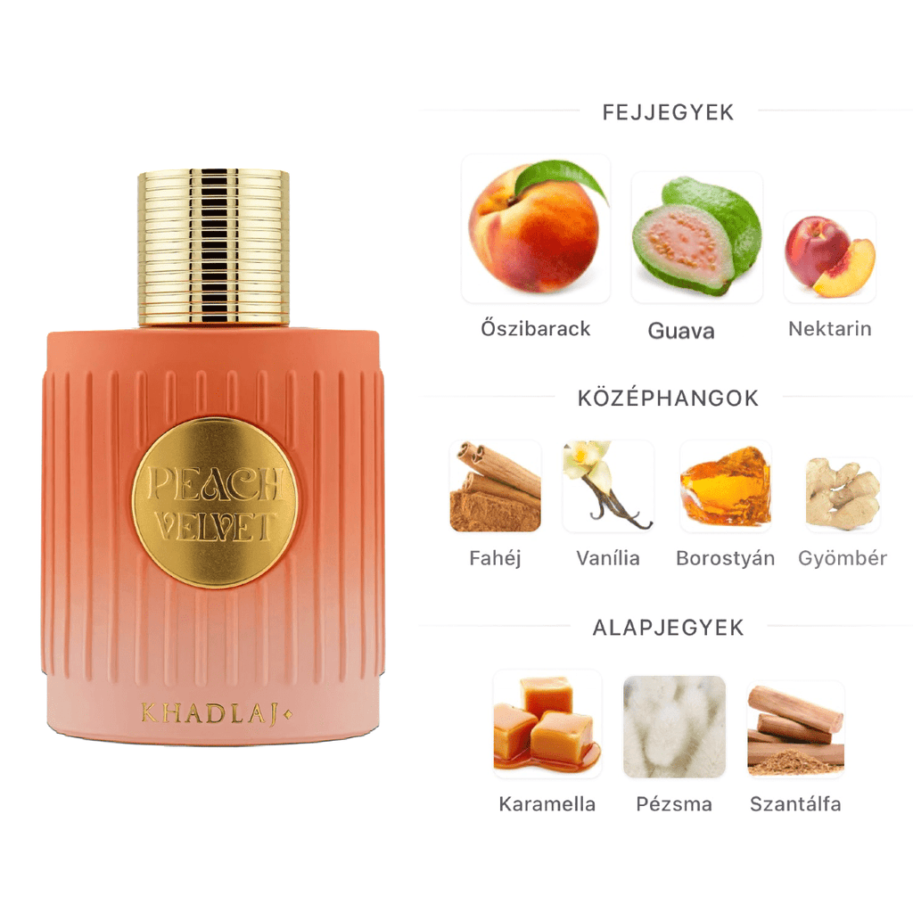 Khadlaj Peach Velvet EXP - 100 ml - YARA Illatbazár