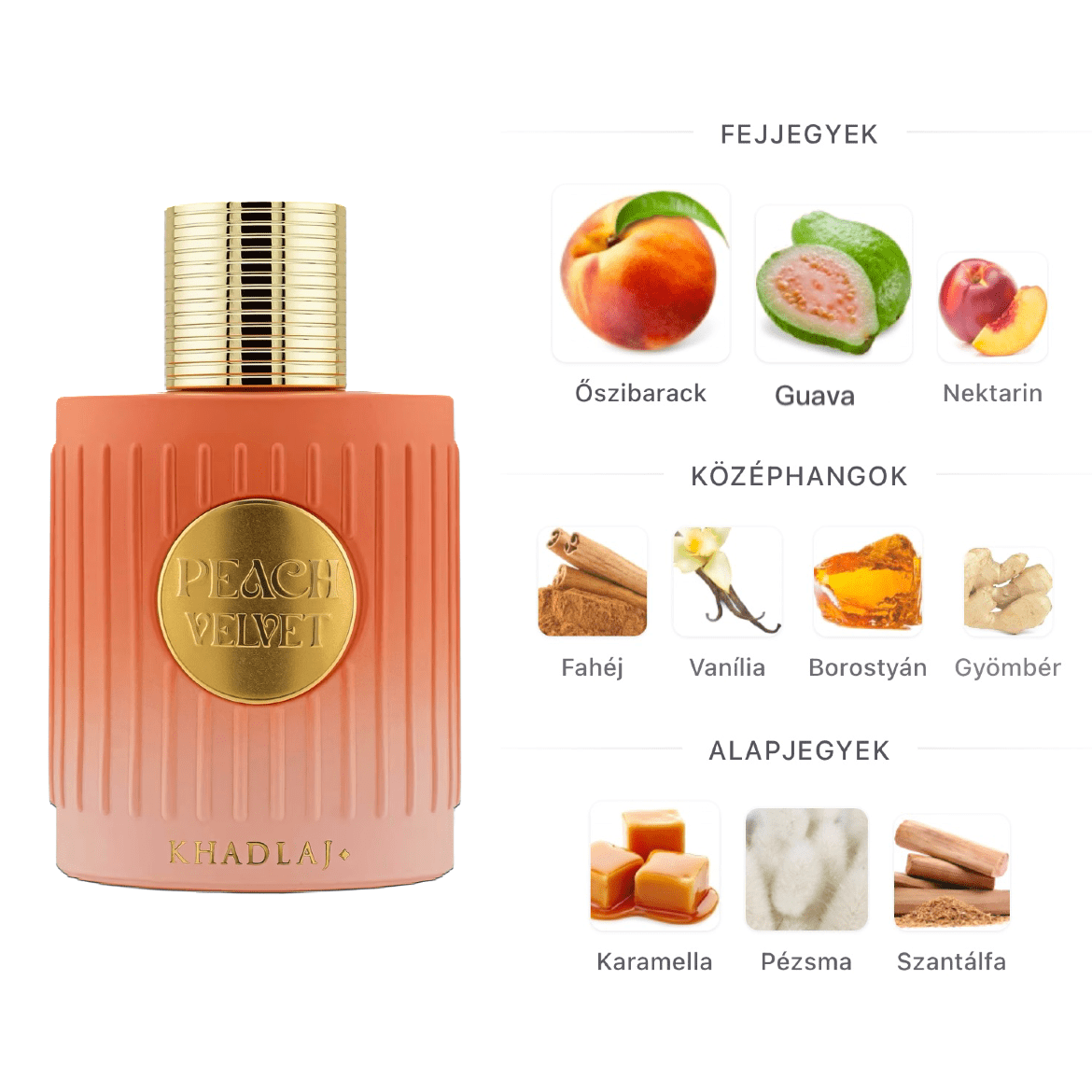 Khadlaj Peach Velvet EXP - 100 ml - YARA Illatbazár