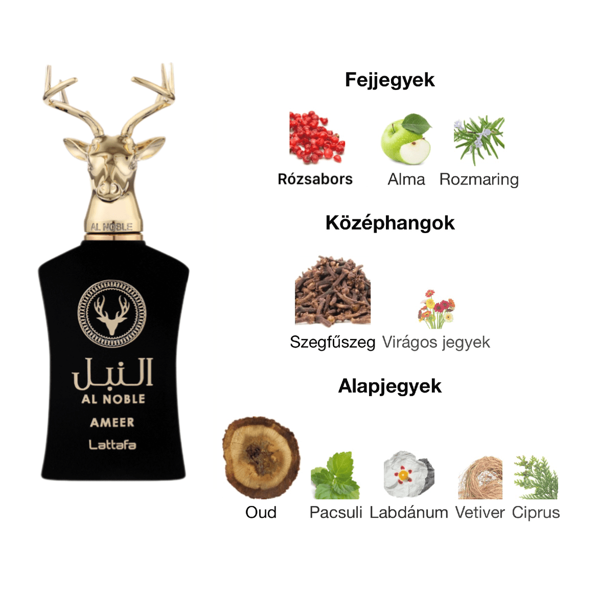 Lattafa Al Noble Ameer EDP - 100 ml - YARA Illatbazár