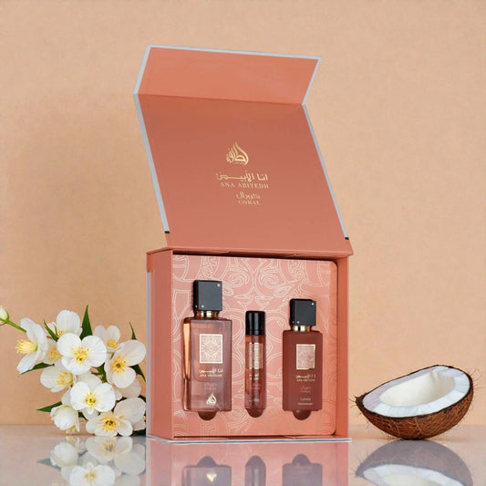 Lattafa Ana Abiyedh Coral ajándékcsomag - YARA Illatbazár