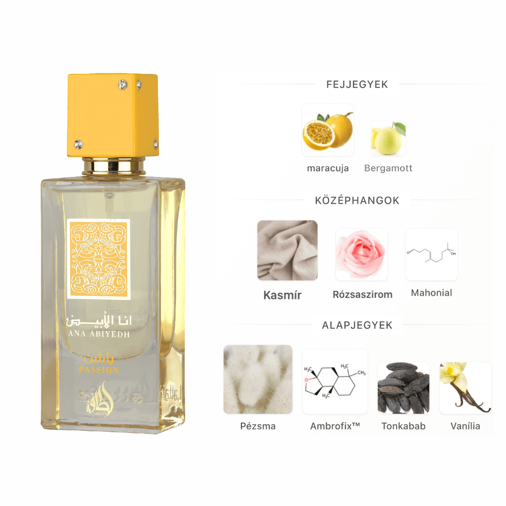 Lattafa Ana Abiyedh Passion EDP - 60 ml - YARA Illatbazár