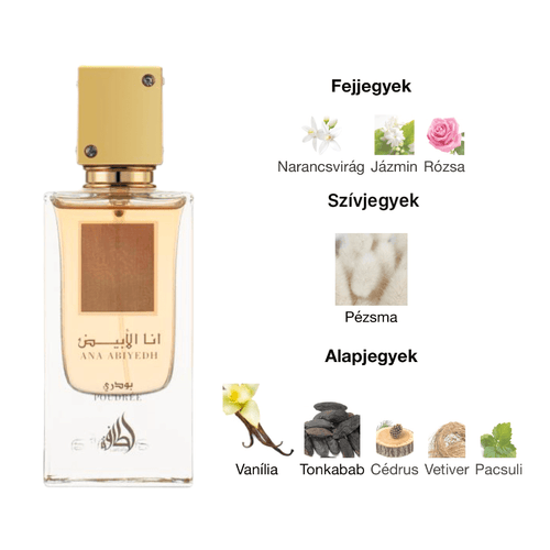 Lattafa Ana Abiyedh Poudrée EDP - 60 ml - YARA Illatbazár
