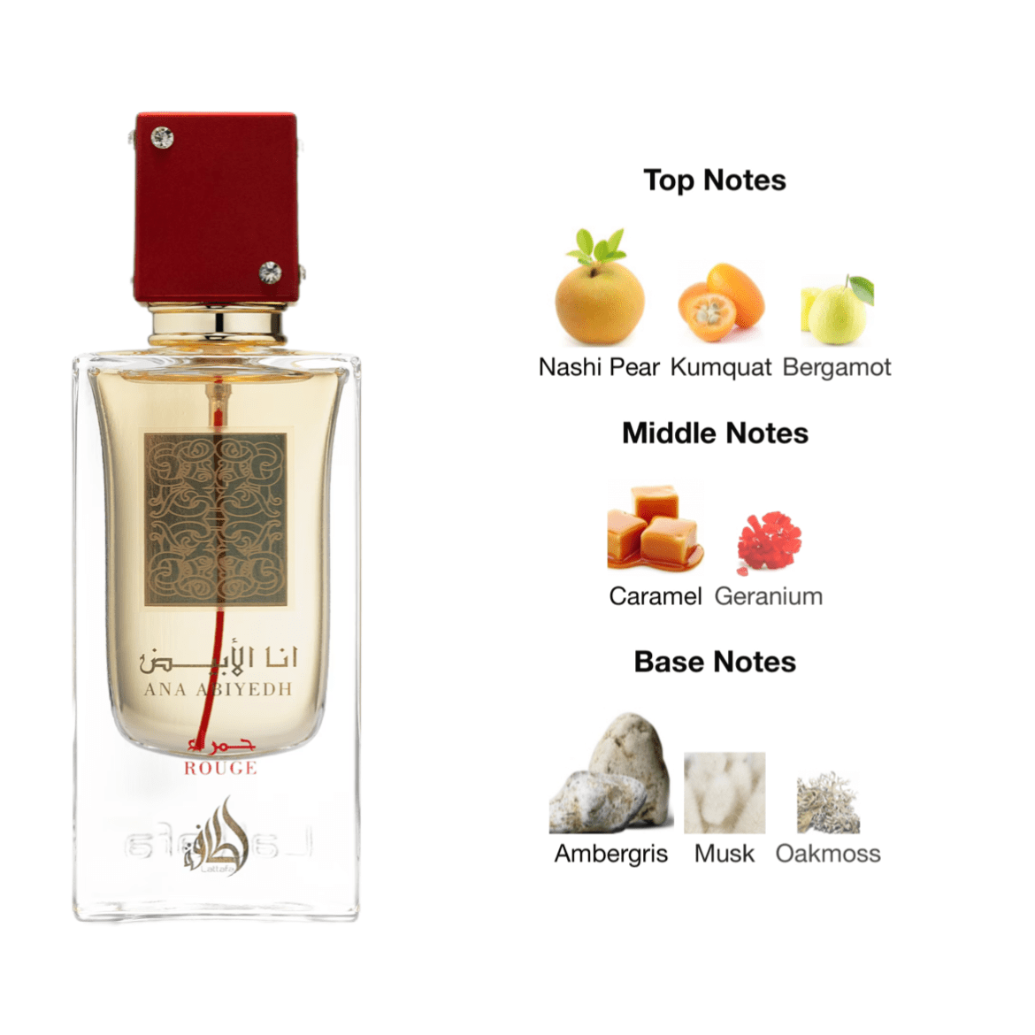 Lattafa Ana Abiyedh Rouge EDP - 60 ml - YARA Illatbazár