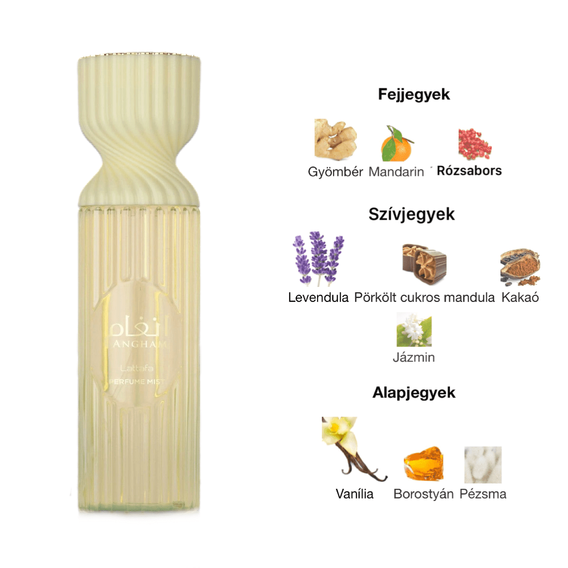 Lattafa Angham Testpermet - 250 ml - YARA Illatbazár