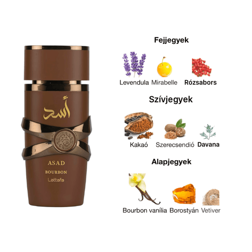 Lattafa Asad Bourbon EDP - 100 ml - YARA Illatbazár