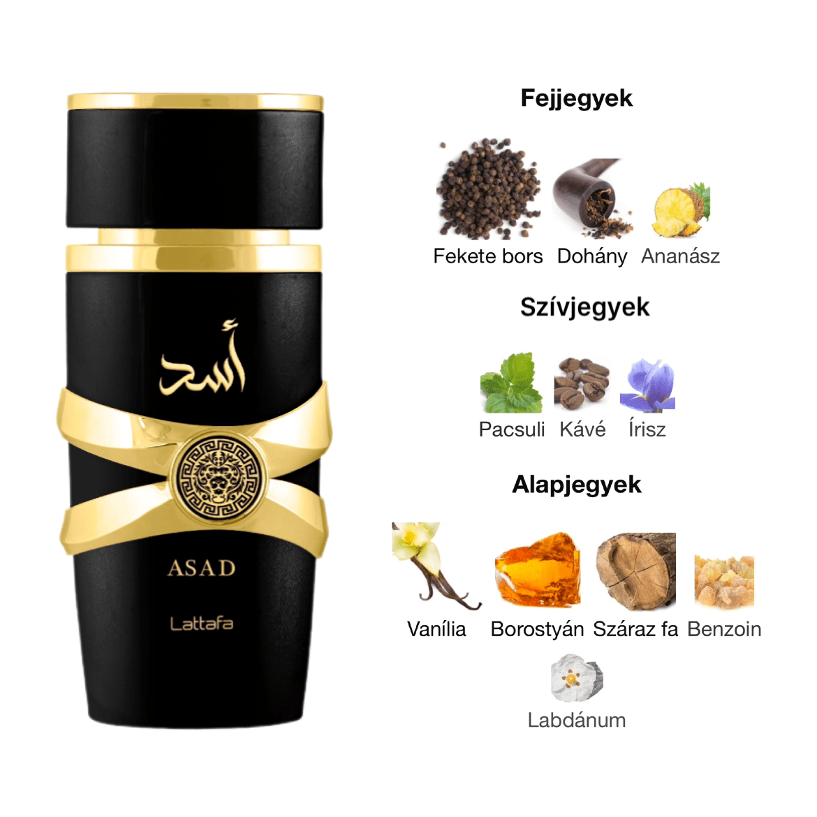 Lattafa Asad férfi parfüm ajándékszett - YARA Illatbazár