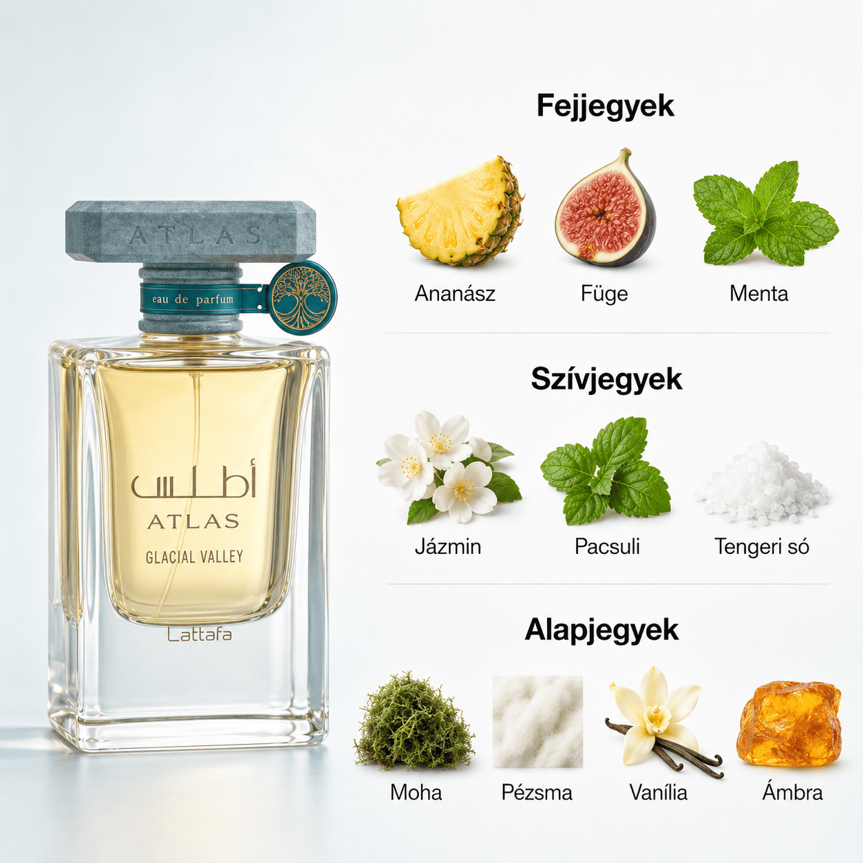Lattafa Atlas Glacial Valley EDP - 55 ml - YARA Illatbazár
