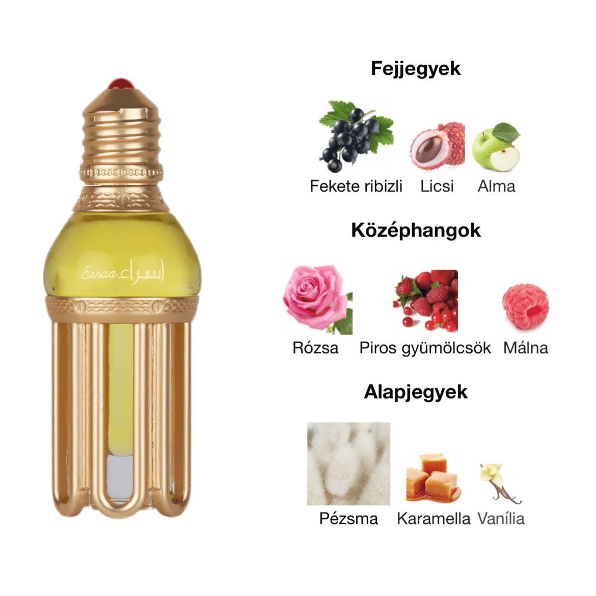 Lattafa Attar Esraa Parfümolaj - 20 ml - YARA Illatbazár