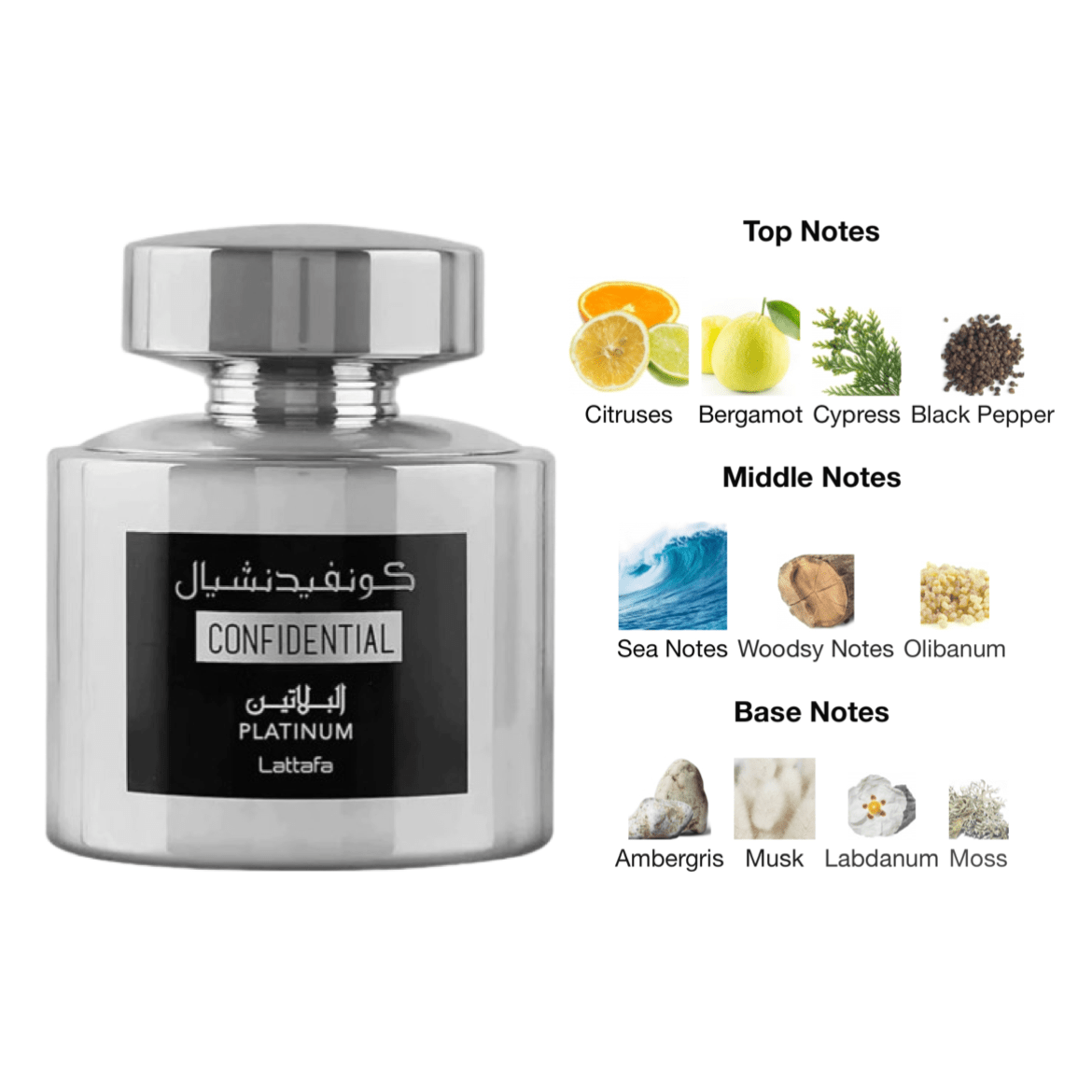 Lattafa Confidential Platinum EDP - 100 ml - YARA Illatbazár