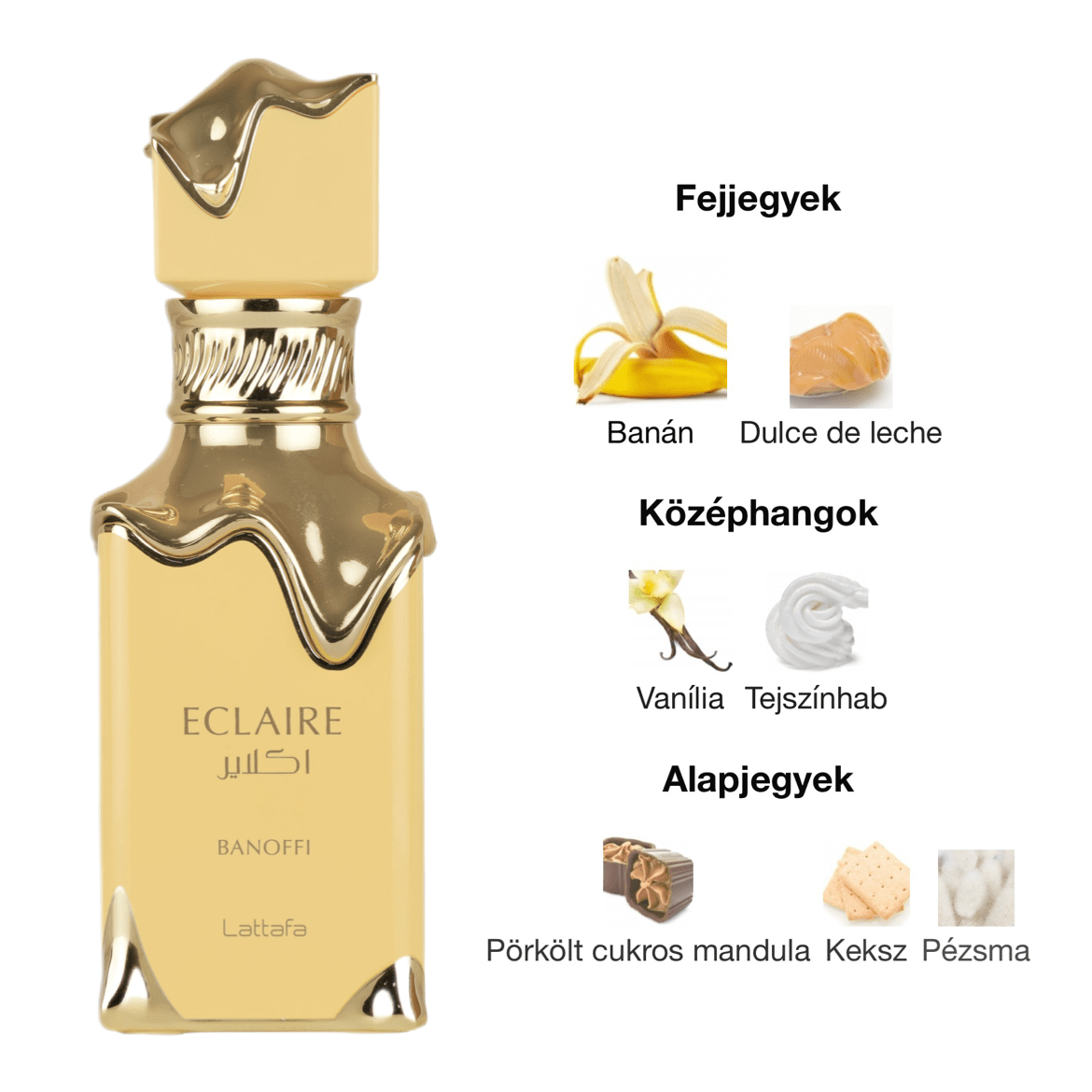 Lattafa Eclaire Banoffi EDP - 100 ml - YARA Illatbazár