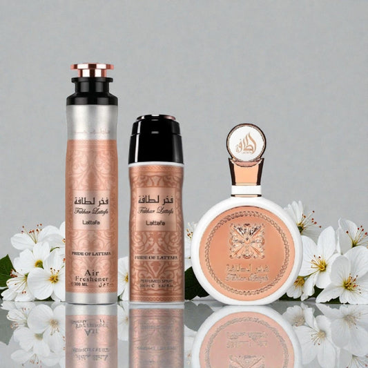 Lattafa Fakhar Rose női parfüm ajándékcsomag - YARA Illatbazár