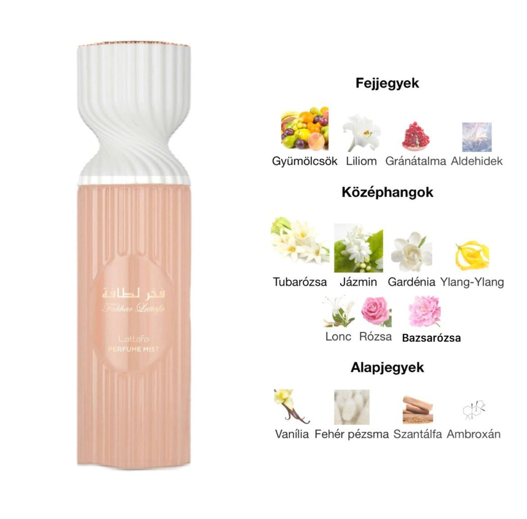 Lattafa Fakhar Rose Testpermet - 250 ml - YARA Illatbazár