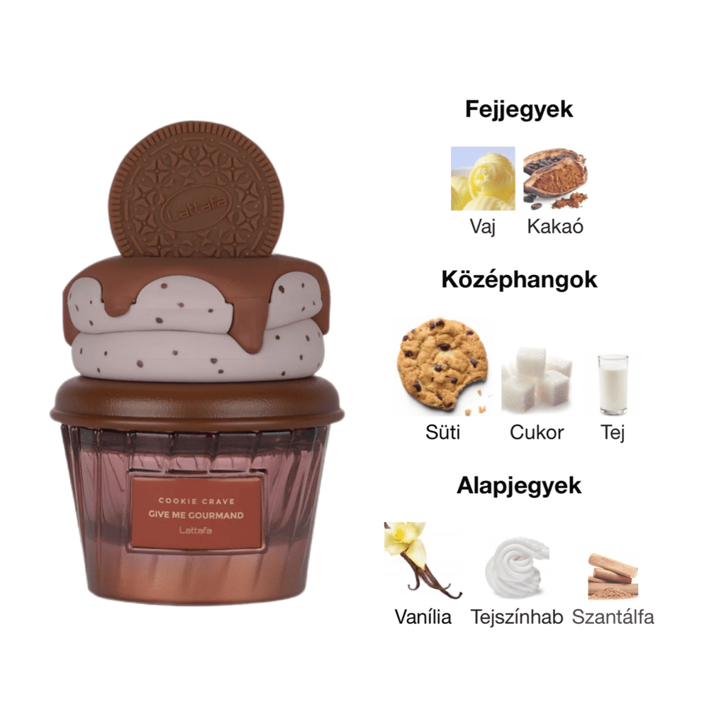 Lattafa Give Me Gourmand Cookie Crave EDP - 75 ml - YARA Illatbazár