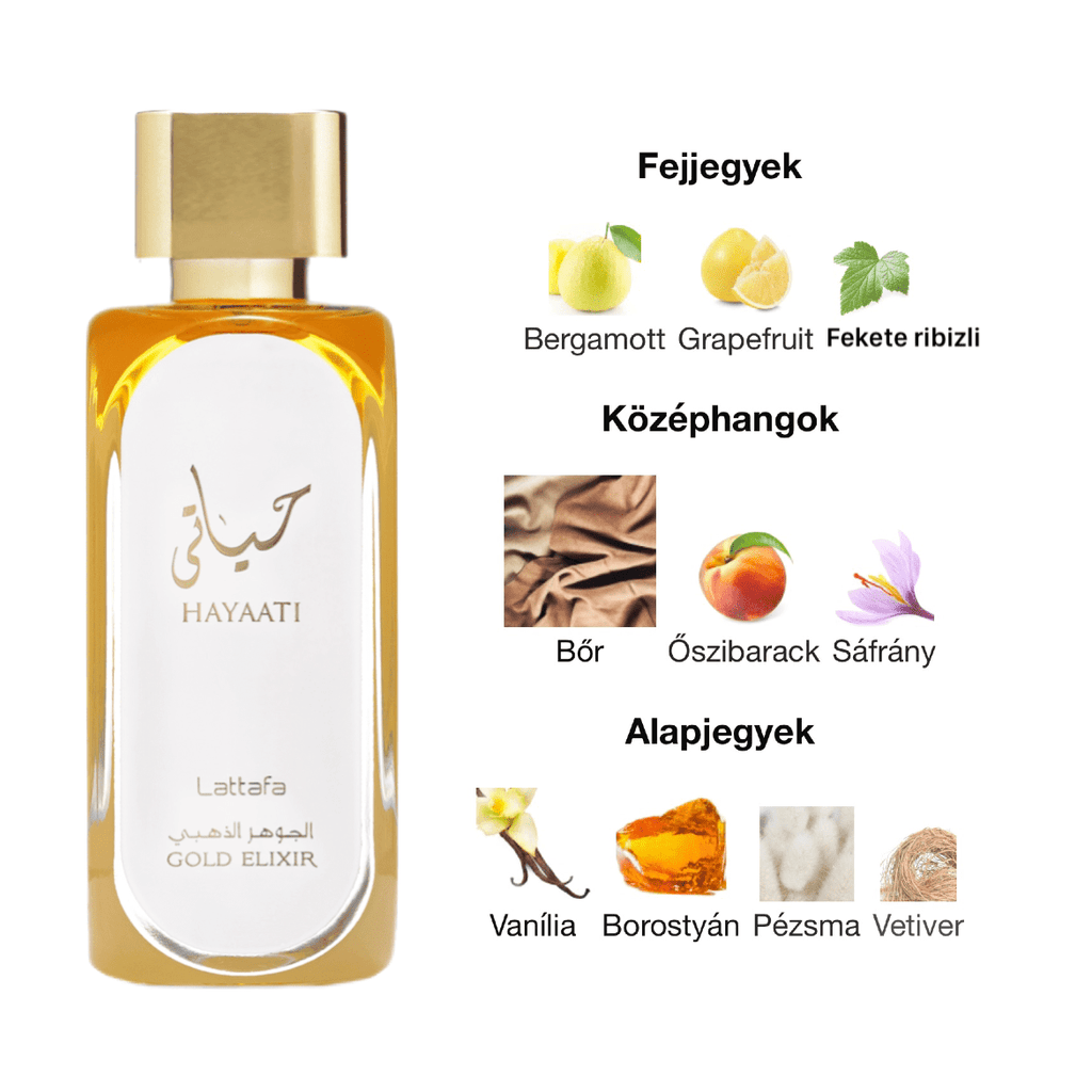 Lattafa Hayaati Gold Elixir EDP - 100 ml - YARA Illatbazár