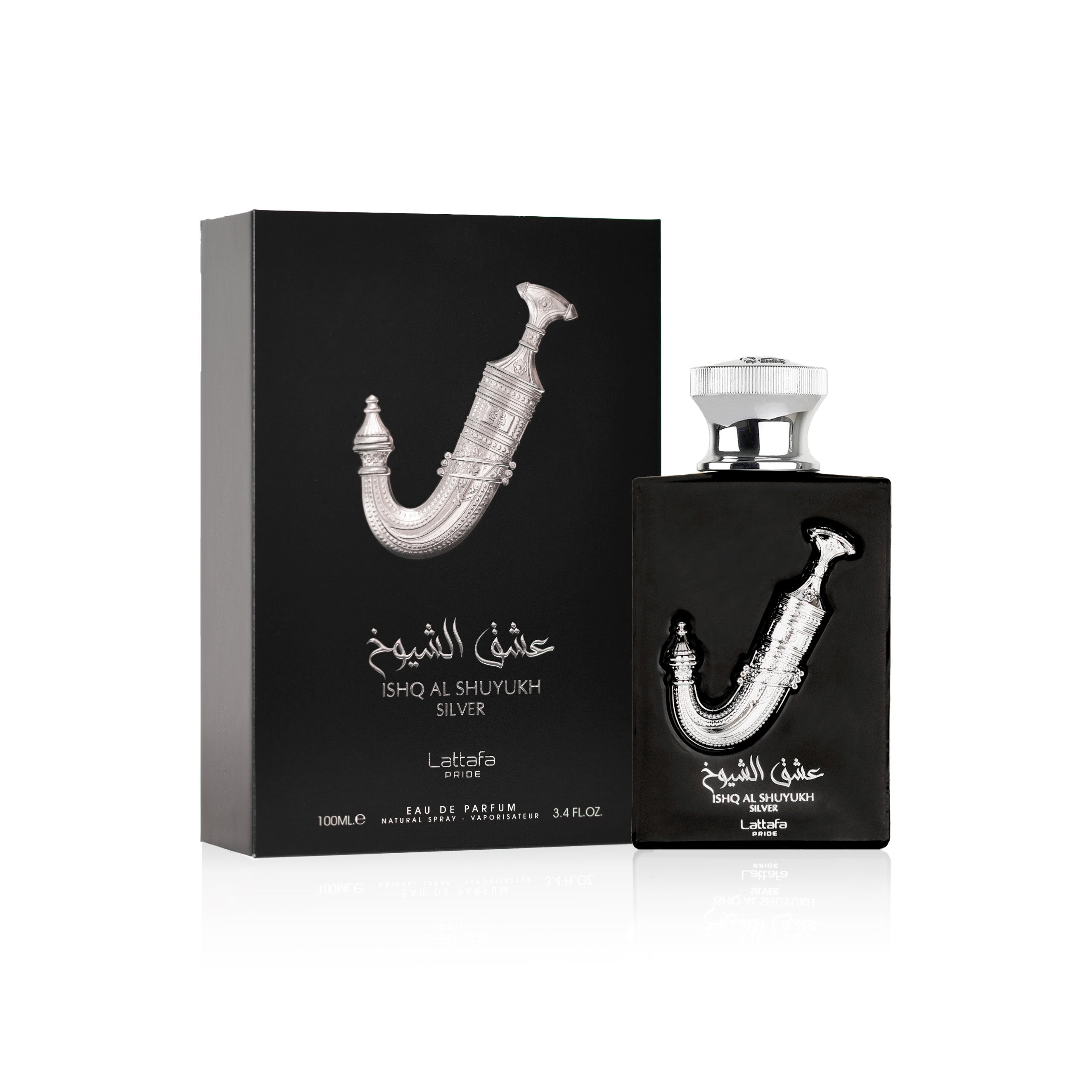 Lattafa Ishq Al Shuyukh Silver EDP - 100 ml - YARA Illatbazár