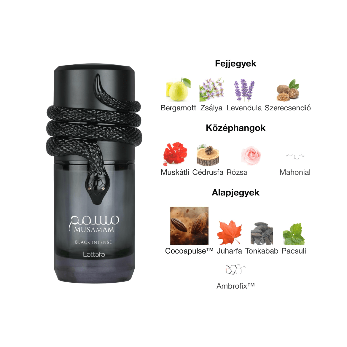 Lattafa Musamam Black Intense EDP - 100 ml - YARA Illatbazár