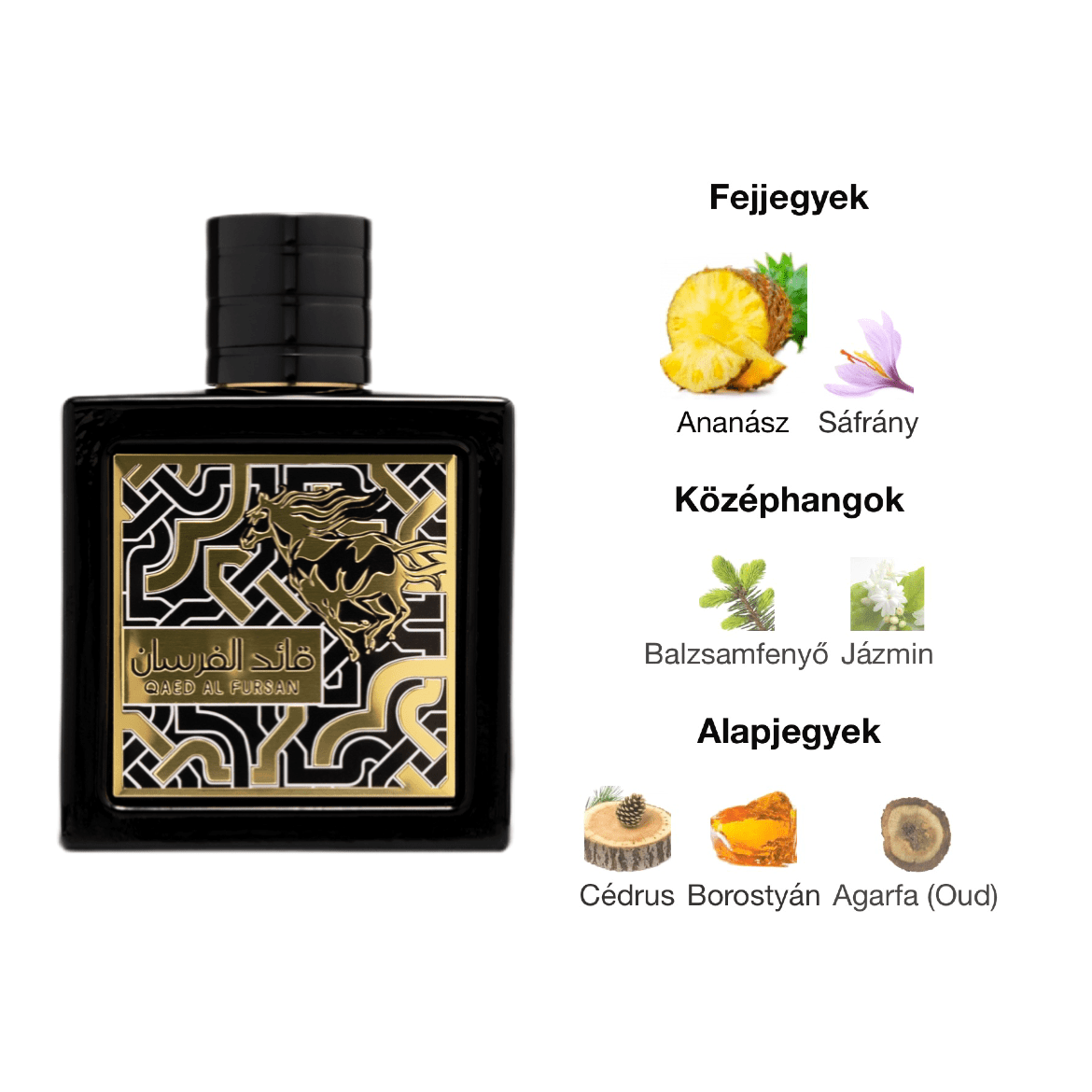 Lattafa Qaed Al Fursan - 100 ml - YARA Illatbazár