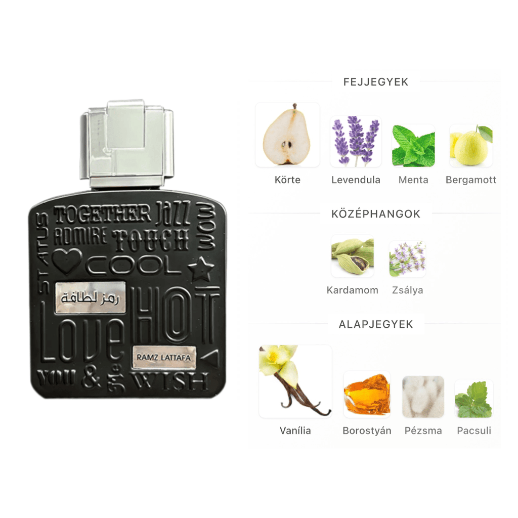 Lattafa Ramz Silver EDP - 100 ml - YARA Illatbazár